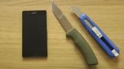 Sony Xperia Z - Knife Screen Scratch Test -