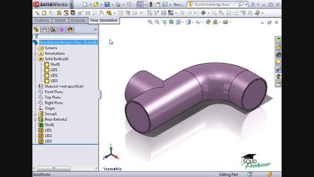 3.Creating a Simple Flow Study - Fluid in a Pipe - 1.Cr