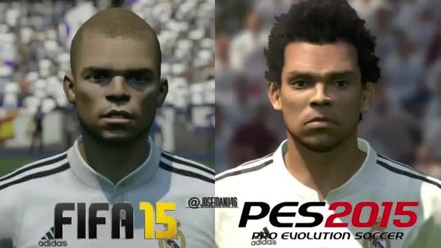 FIFA 15 VS PES 2015 (مقایسه چهره بازیکنان رئال مادرید)