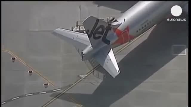 برخورد دو هواپیما مسافربری در فرودگاه ملبورن