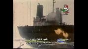 قایق های ایران در مقابل ناو های خارجی