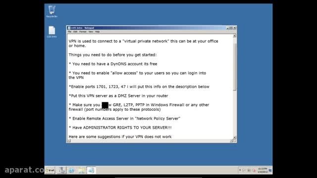 راه اندازی VPN در ویندوز سرور 2008