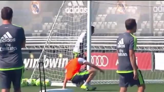 گل دیدنی ایارامندی در تمرینات رئال مادرید