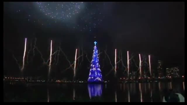بزرگترین درخت کریسمس شناور دنیا در برزیل !!