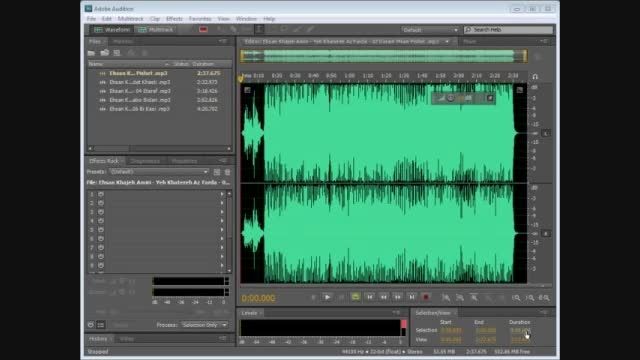 ایجاد افکت صدای تلفنی در Adobe audition