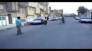 اموزش دوچرخه سواری حرفه ای. و حرکات نمایشی. استاد رضا کرمانی