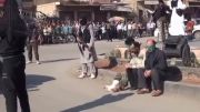 اعدام سه شهروند سوریه ای بدست گروه تروریستی داعش در ملا عام