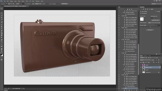 PS- ساخت دوربین عکاسی شکلاتی با فتوشاپ (قسمت دوم)