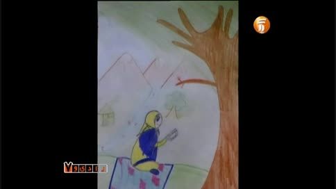 نقاشی کودکان  در مورد درخت کاری در برنامه رادیو هفت