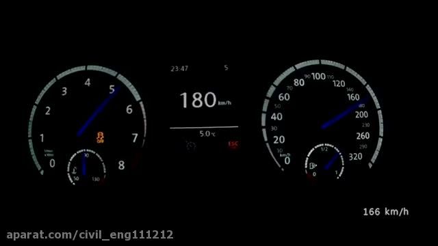 VW Golf VII R 2014 - acceleration 0-250 km/