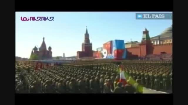 رژه ارتش روسیه در حضور پوتین