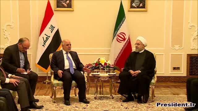 دیدار دکتر روحانی با نخست وزیر عراق