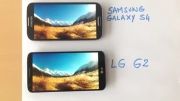 مقایسه صفحه نمایش HD) LG G2  Galaxy S4)