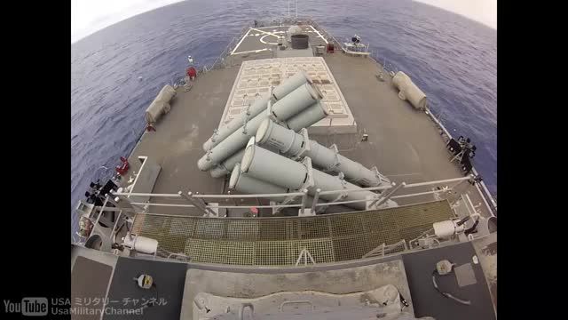 شلیک موشک ضد کشتی  هارپون
