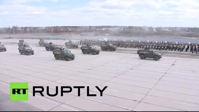 آماده سازی ارتش روسیه برای رژه روز پیروزی