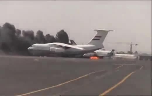 بمباران فرودگاه صنعاجهت امتناع ازفرودهواپیماهای ایرانی