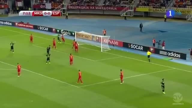 گل بازی اسپانیا - مقدونیه