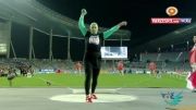 نقرۀ لیلا رجبی اولین مدال تاریخ دو و میدانی زنان ایران