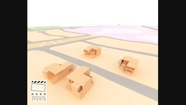انیمیشن معماری -پروژه مستر پلان جیبوتی