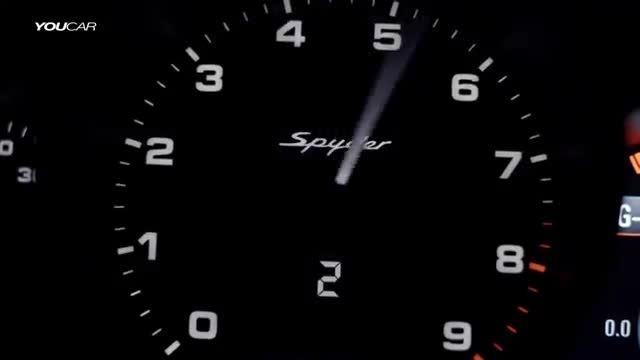 پورشه Boxster Spyder - صدای اگزوز زیبا