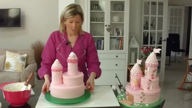 چگونه کیک به شکل قصر پرنسس درست کنیم قسمت اول