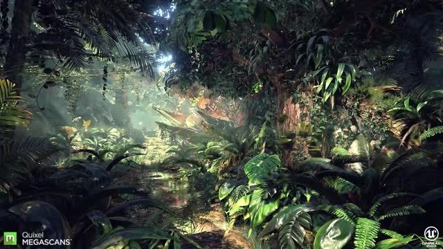 رندر محیط  جنگلی توسط Unreal Engine 4 از Guard3d.com