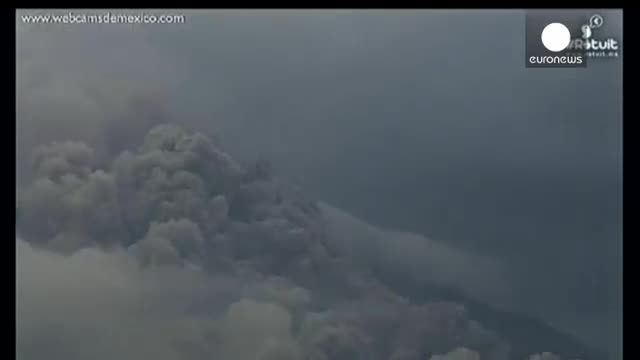 فوران کوه آتشفشانی کولیما در مکزیک
