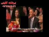 شکستن گلدان رو سر اوباما توسط همسرش