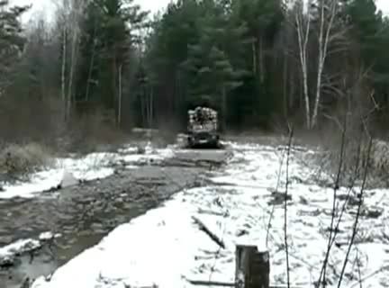 راننده کامیون دیوانه در روسیه