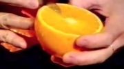 آموزش میوه آرایی و کنده کاری پرتقال به شکل گل!