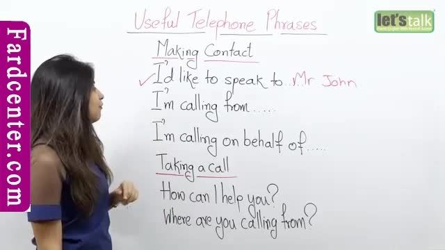 لغات انگلیسی در مکالمات تلفنی