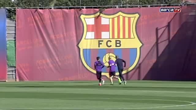تمرینات بارسلونا 2015/02/04