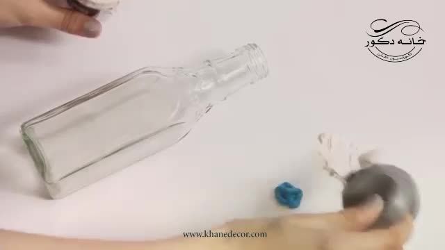 ساختن گلدان با بطری
