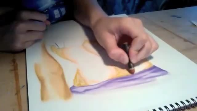 آموزش نقاشی با مداد رنگی 17