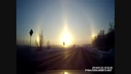 دیده شدن سه خورشید در روسیه !
