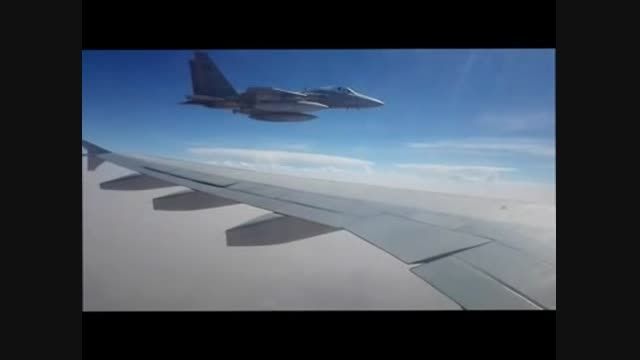 تهدید هواپیمای ایرانی توسط جنگنده های سعودی