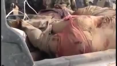 الرمادی - اجساد تروریست های داعش در نبرد با ارتش عراق