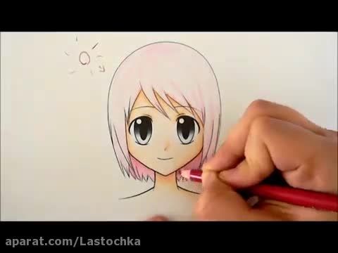 How to color hair with colored pencils