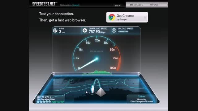 سرعت اینترنتی که ارزوی ماست! (سریعترین اینترنت)