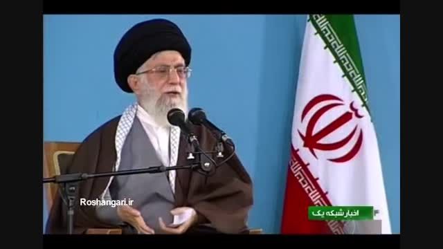 رهبر انقلاب  ملت ایران کسی را که تعرضی بکند رها نمی کند
