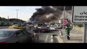 فیلم لحظه ایی پس از سقوط هواپیما در مهر آباد
