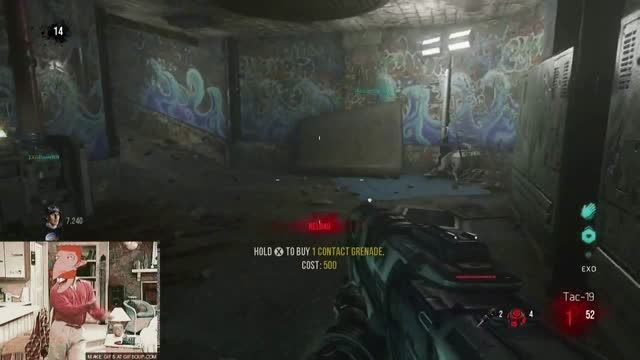 COD AW EXO Zombies Funny Moments&quot;INFECTION&quot; EASTER EGG