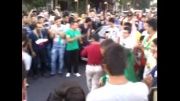 تکنو زدن و رقصیدن پسرا تو خیابون های تهران به خاطر راهیابی ایران به جام جهانی 2014