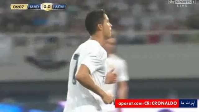 حرکت تماشایی کریستیانو رونالدو (رئال مادرید vsآث میلان)