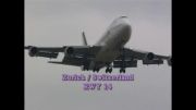 فرود هواپیما بوئینگ 747 باد عرضی در زوریخ سوییس