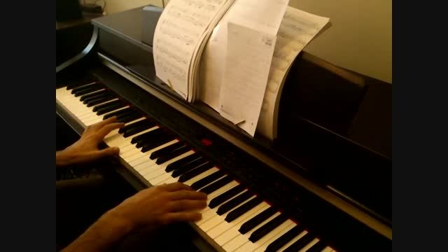 اجرای آهنگ غربت ابی با پیانو - جدید