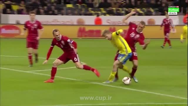 خلاصه بازی؛ سوئد ( 2 ) - دانمارک ( 1 )