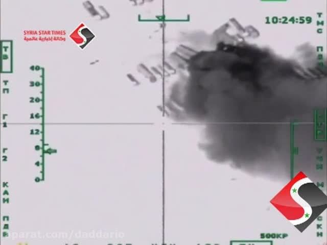 انهدام 500 تانکر نفت قاچاق داعش توسط جنگنده های روسیه