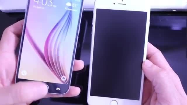 Galaxy S6 Vs iPhone 6 Plus  سنسور اثر انگشت