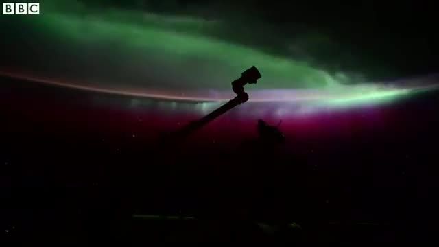 ویدیوی خیره کننده از شفق شمالی